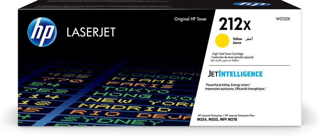 [120025441656] HP 212X originele high-capacity gele LaserJet tonercartridge