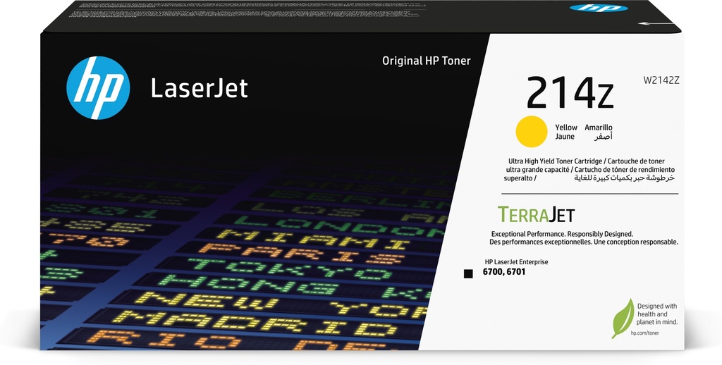 HP 214Z originele ultra high-capacity LaserJet-tonercartridge, geel