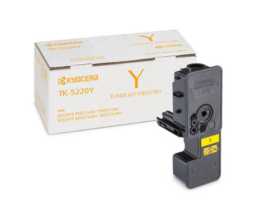 [120033442845] KYOCERA TK-5220Y tonercartridge 1 stuk(s) Origineel Geel