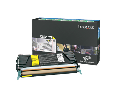 [120035440232] Lexmark C52x, C53x 3K gele retourprogr. tonercartr.