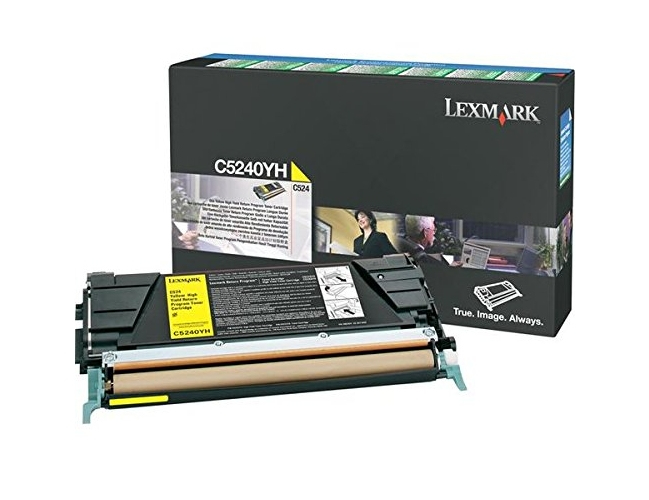 [120035440236] Lexmark C524, C532, C534 5K gele retourpr. tonercartr.