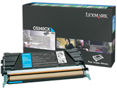 [120035440284] Lexmark C534 7K cyaan retourprogramma tonercartr.