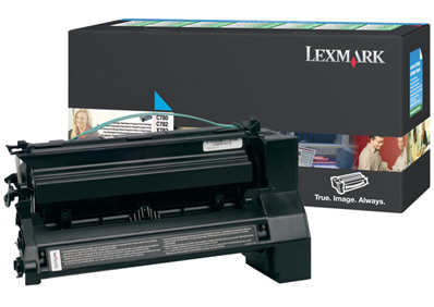 [120035440316] Lexmark C78x, X782e 10K cyaan retourprogr. printcartr.