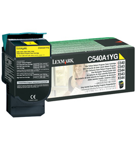 Lexmark C54x, X54x 1K gele retourprogr. tonercartr.