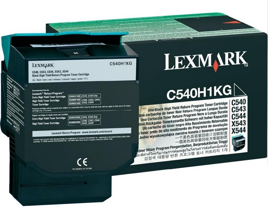 [120035440364] Lexmark C54x, X54x 2,5K zwarte retourprogr. tonercartr.