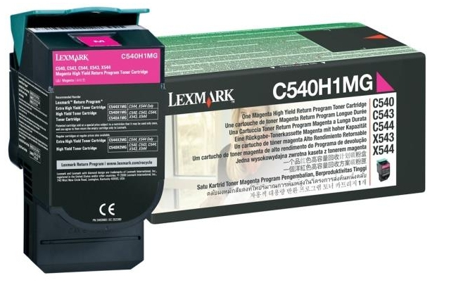 [120035440366] Lexmark C54x, X54x 2K magenta retourprogr. tonercartr.