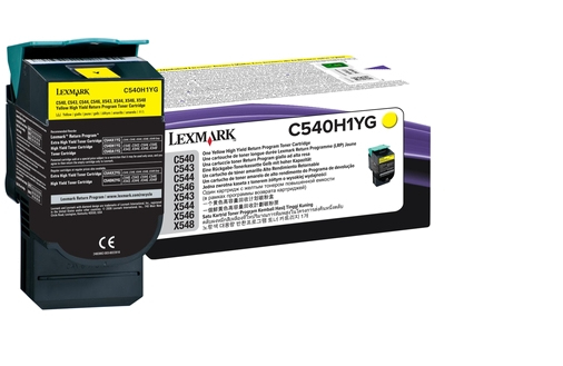 [120035440367] Lexmark C54x, X54x 2K gele retourprogr. tonercartr.