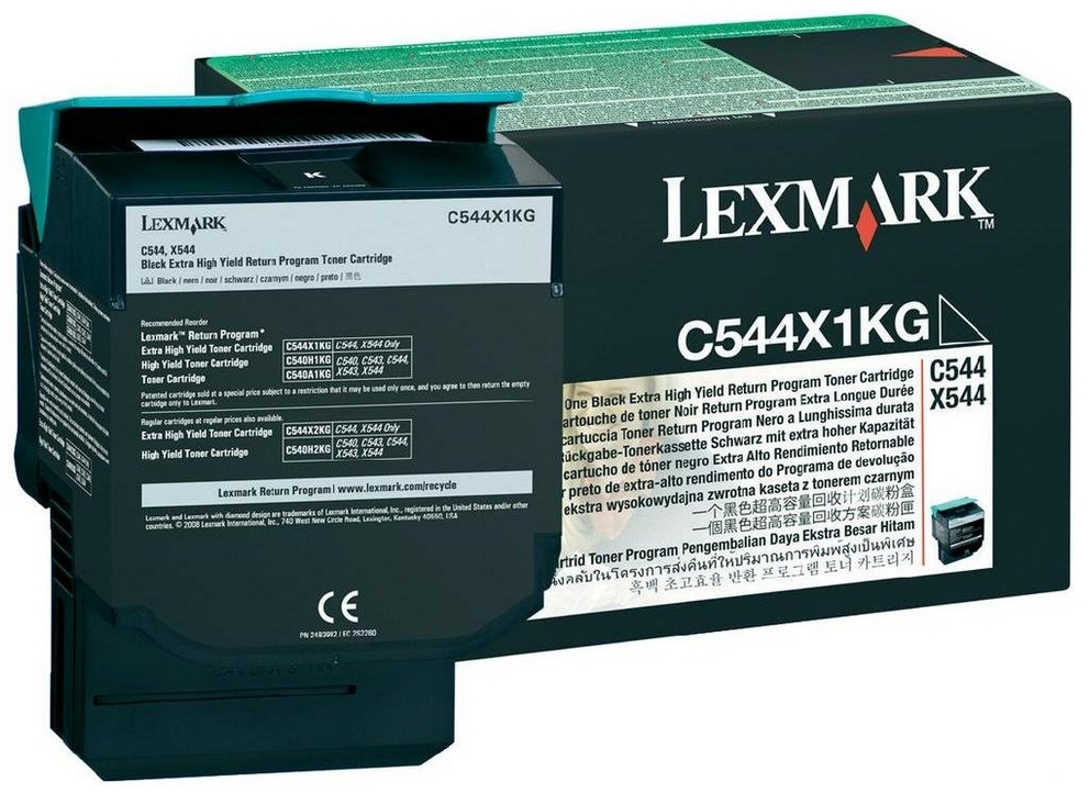 [120035440368] Lexmark C544, X544 6K zwarte retourprogr. tonercartr.