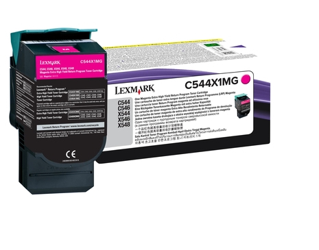 [120035440370] Lexmark C544, C546, X544, X546 4K magenta retourpr. cartr.