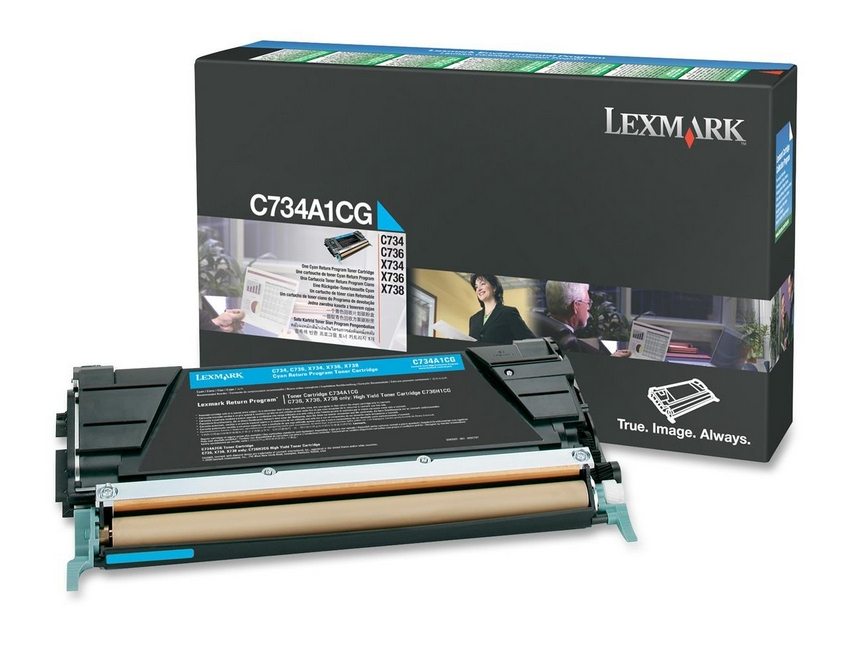 [120035440395] Lexmark C73x, X73x 6K cyaan retourprogr. tonercartr.