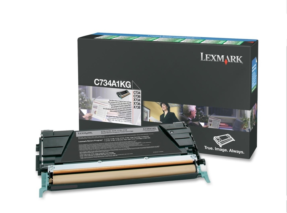 Lexmark C73x, X73x 8K zwarte retourprogr. tonercartr.