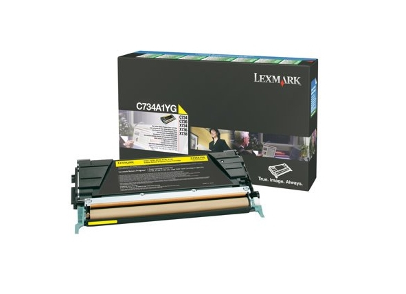 [120035440398] Lexmark C73x, X73x 6K gele retourprogr. tonercartr.