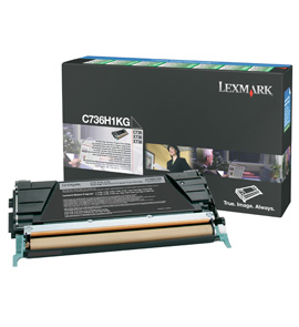 [120035440404] Lexmark C736, X736, X738 12K zwarte retourpr. tonercartr.