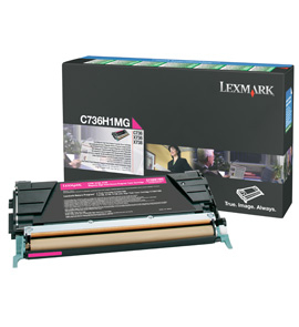 Lexmark C736, X736, X738 10K magenta retourpr. tonercartr.