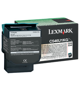 Lexmark C546, X546 8K zwarte retourprogr. tonercartr.
