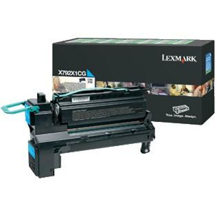 Lexmark X792X1CG tonercartridge 1 stuk(s) Origineel Cyaan