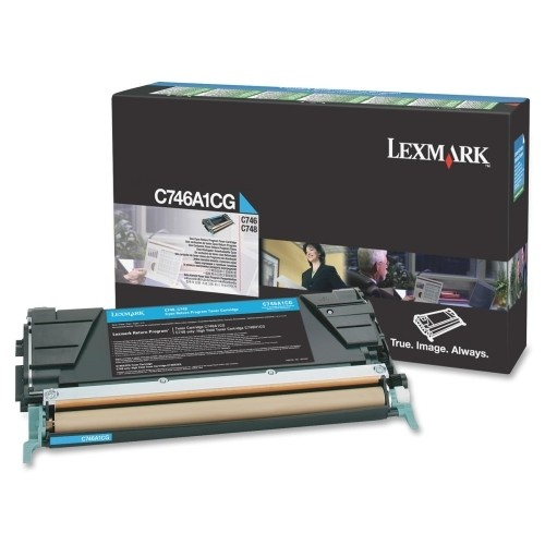 Lexmark C746A1CG tonercartridge 1 stuk(s) Origineel Cyaan
