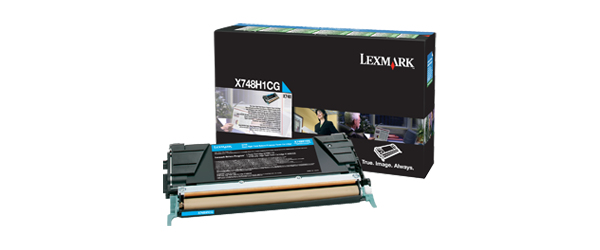 Lexmark X748H1CG tonercartridge 1 stuk(s) Origineel Cyaan