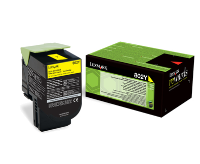 [120035440679] Lexmark 802Y tonercartridge 1 stuk(s) Origineel Geel