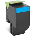 Lexmark 802XC tonercartridge 1 stuk(s) Origineel Cyaan