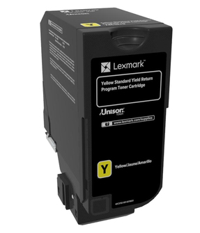 [120035440927] Lexmark 74C2SY0 tonercartridge 1 stuk(s) Origineel Geel