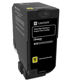 Lexmark 74C2HY0 tonercartridge 1 stuk(s) Origineel Geel