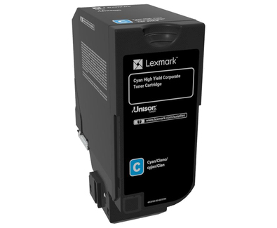 Lexmark 74C2HCE tonercartridge 1 stuk(s) Origineel Cyaan