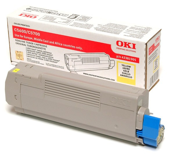 [120044440085] OKI Tonercartridge voor C5600/C5700, Geel