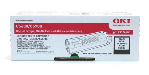 OKI Tonercartridge voor C5600/C5700, Zwart
