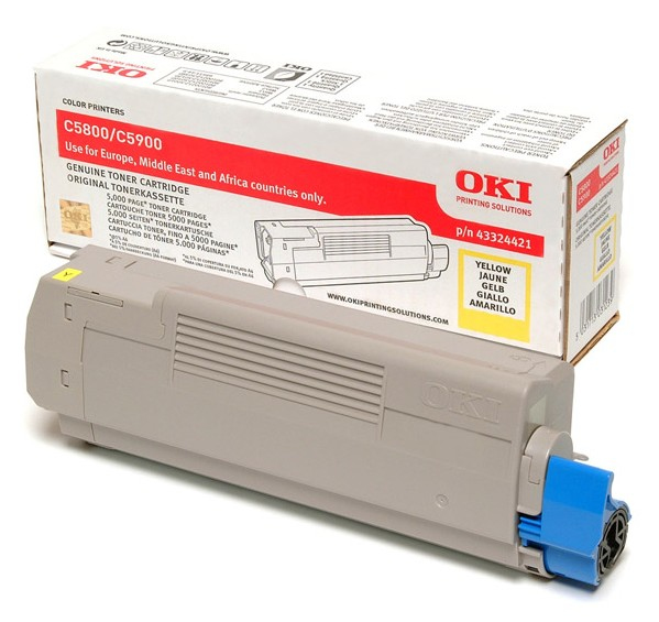 OKI Tonercartridge voor C5800/C5900, Geel