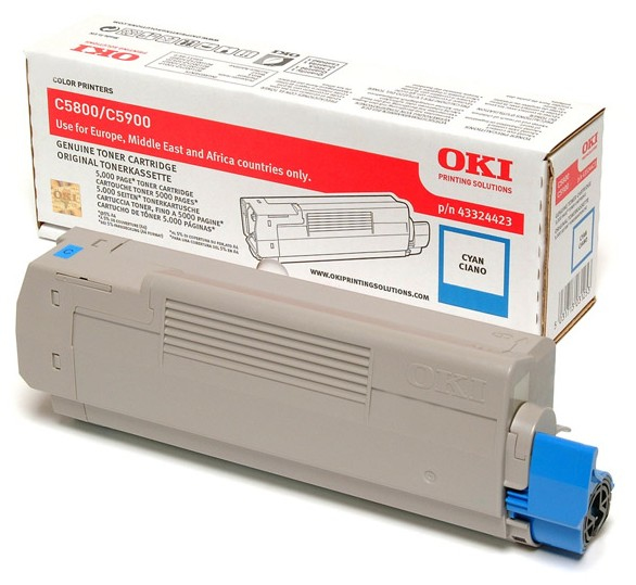 OKI Tonercartridge voor C5800/C5900, Cyaan