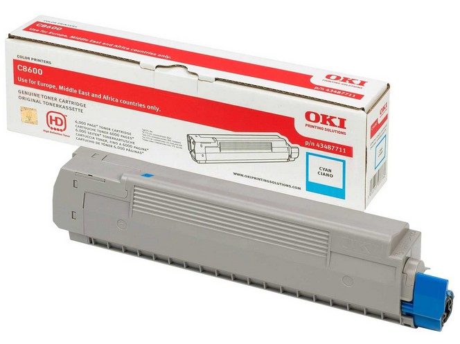 [120044440100] OKI 43487711 tonercartridge 1 stuk(s) Origineel Cyaan