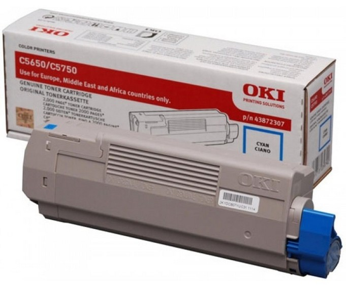 [120044440182] OKI 43872307 tonercartridge 1 stuk(s) Origineel Cyaan