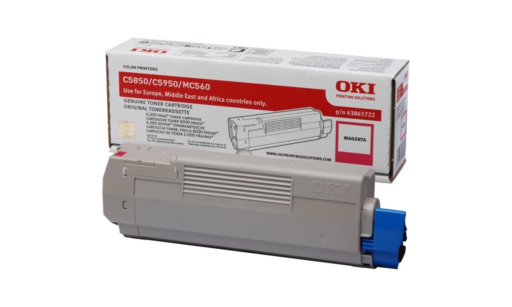 [120044440185] OKI 43865722 tonercartridge 1 stuk(s) Origineel Magenta