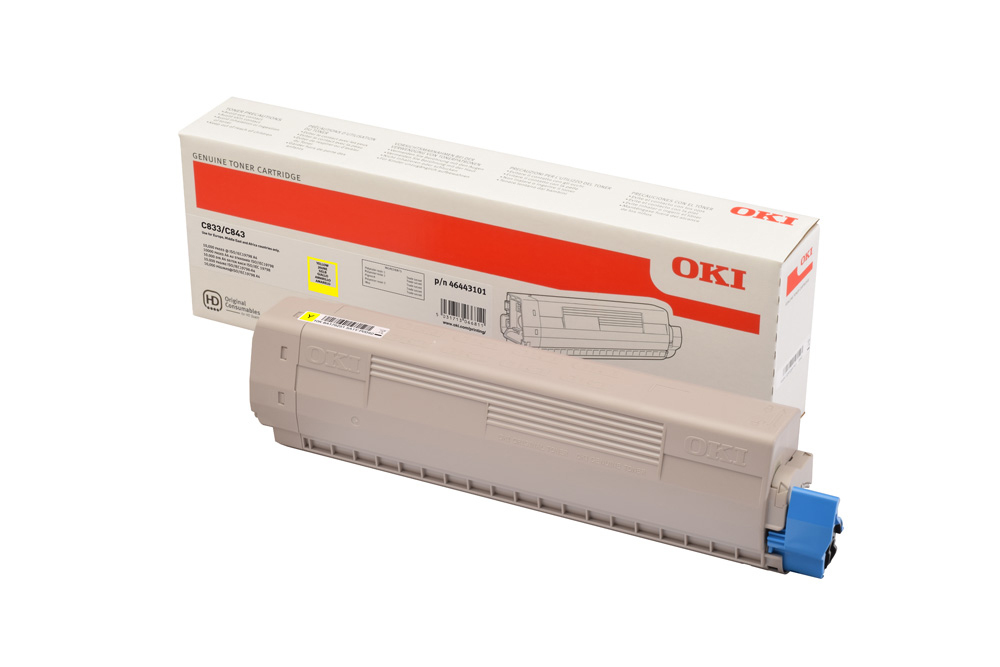 [120044440564] OKI 46443101 tonercartridge 1 stuk(s) Origineel Geel