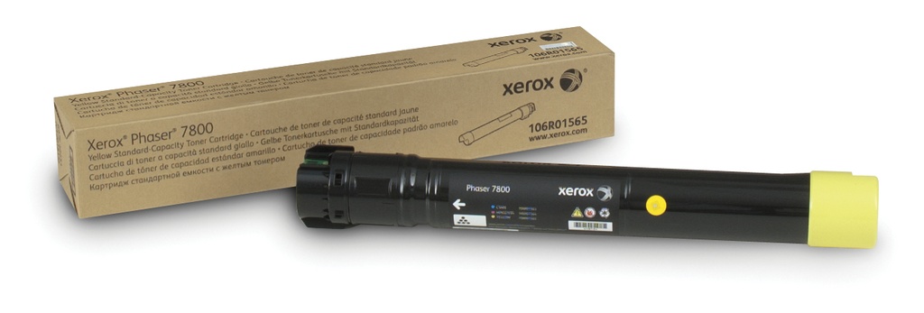 Xerox Phaser 7800 printer, standaard capaciteit tonercartridge, geel (6.000 pagina's)