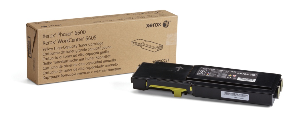 [120077440516] Xerox Phaser 6600/WorkCentre 6605 Tonercartridge met hoge capaciteit, geel (6.000 pagina's)