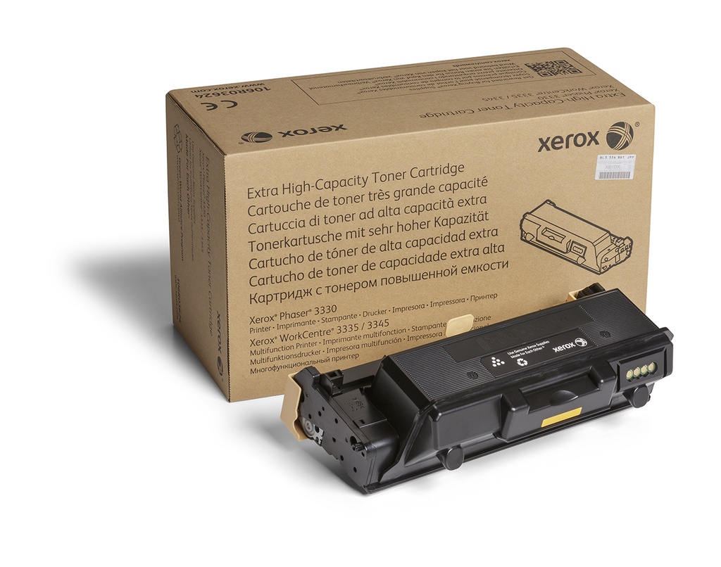 [120077440591] Xerox Phaser 3330 WorkCentre 3335/3345 SVART tonerkassett med ekstra høy kapasitet (15000 sider)