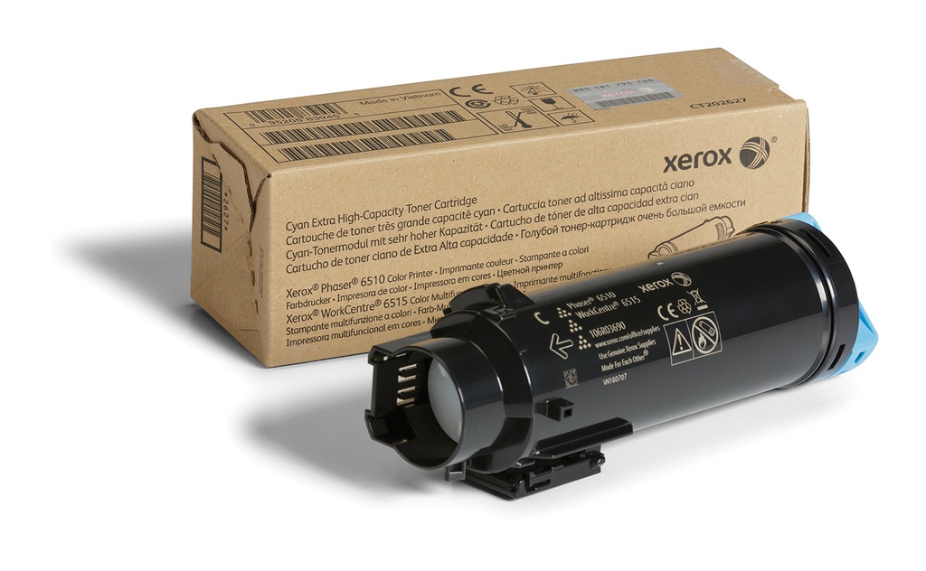 Xerox WorkCentre 6515, Phaser 6510 Tonercartridge met extra hoge capaciteit, cyaan (4300 pagina's)