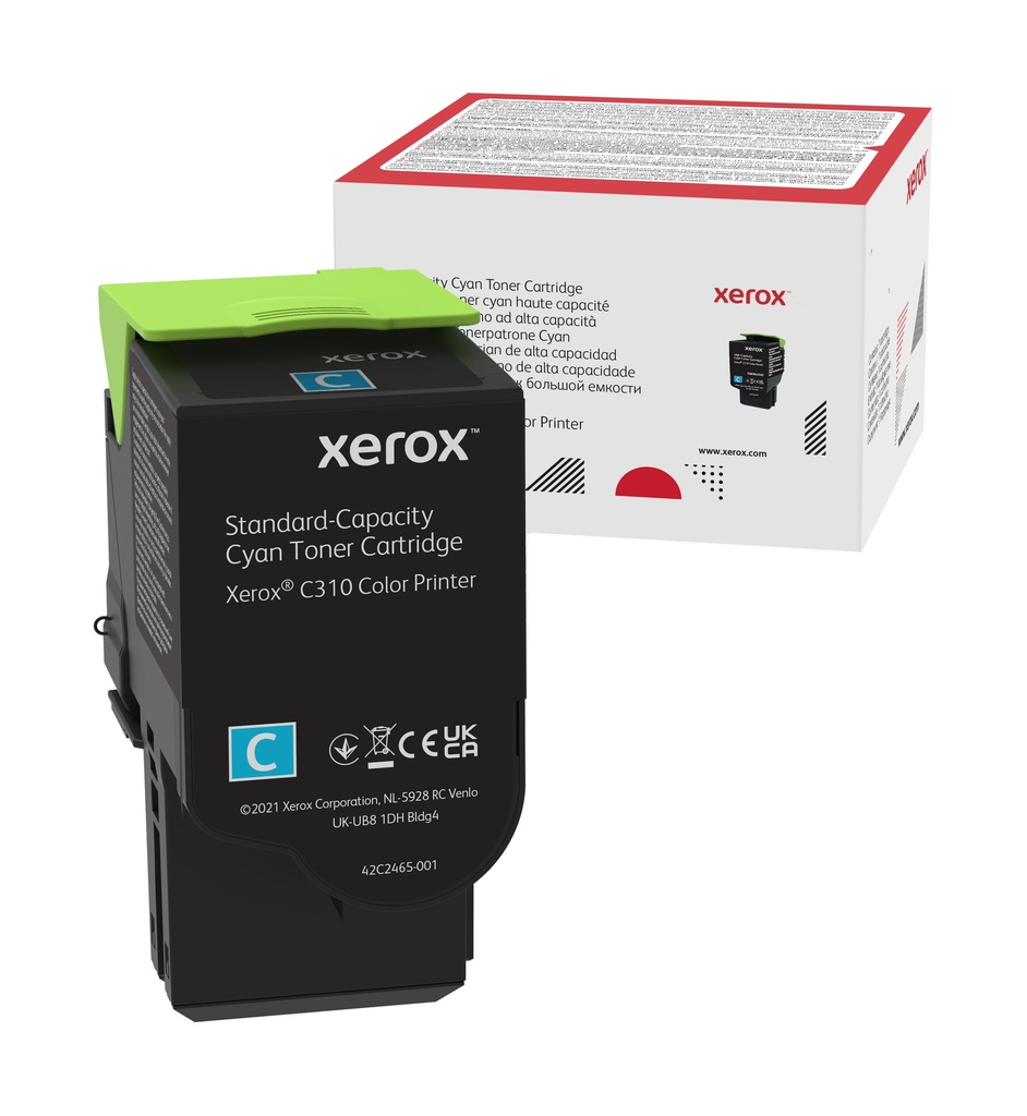 [120077440802] Xerox C310/C315 standaard capaciteit tonercassette, cyaan (2.000 pagina's)