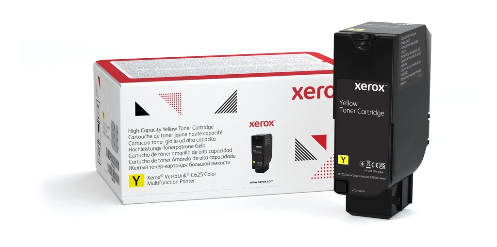 [120077440838] Xerox VersaLink C625 gele tonercartridge met hoge capaciteit (16.000 pagina's)