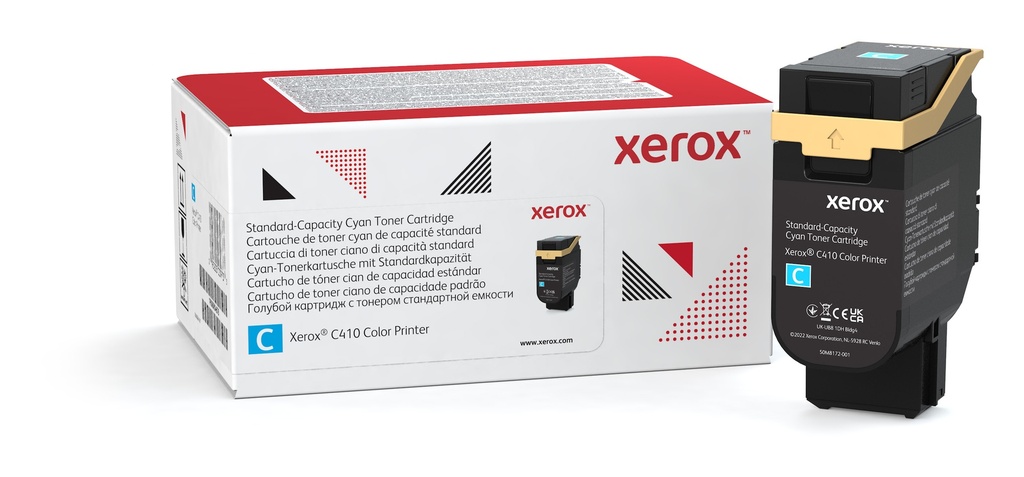 [120077440842] Xerox C410 / VersaLink C415 cassette cyaan toner standaardcapaciteit (2.000 pagina's)