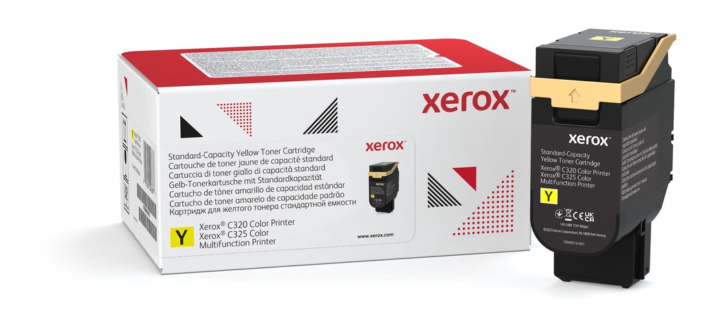[120077440863] Xerox C320/C325 standaard capaciteit tonercassette, geel (1.800 pagina's)