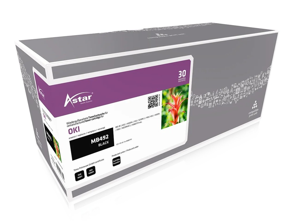 ASTAR AS20188 ASTAR OKI 45807111 B/MB toner