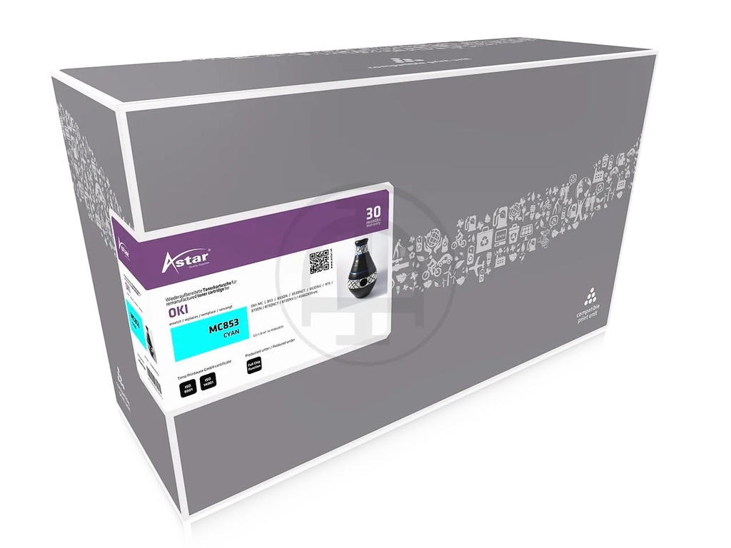 [120085991107] ASTAR AS20228 ASTAR OKI 45862839 MC toner cyan