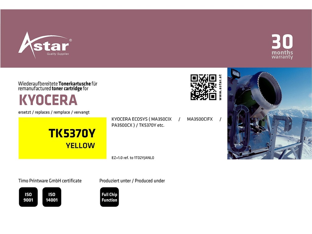 ASTAR AS20396 ASTAR KYOCERA TK5370Y Ecosys