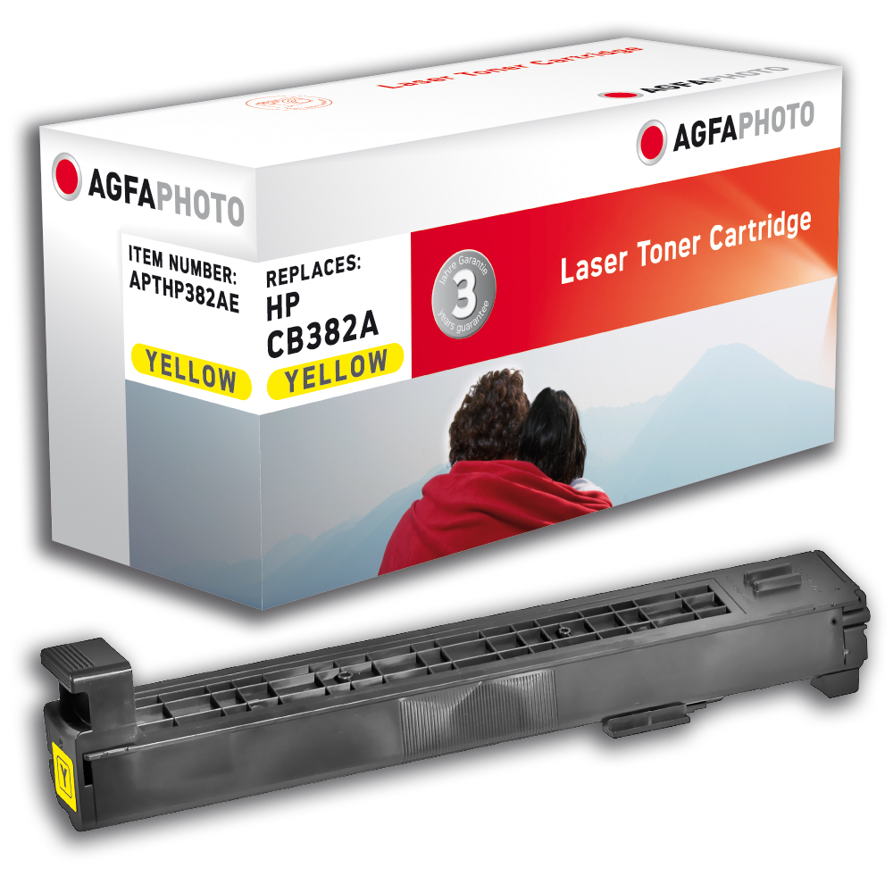 AgfaPhoto APTHP382AE tonercartridge 1 stuk(s) Geel