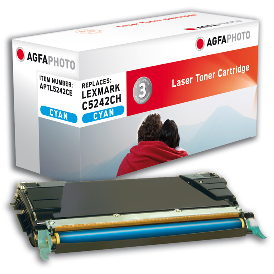 [120570990453] AgfaPhoto APTL5242CE tonercartridge 1 stuk(s) Cyaan