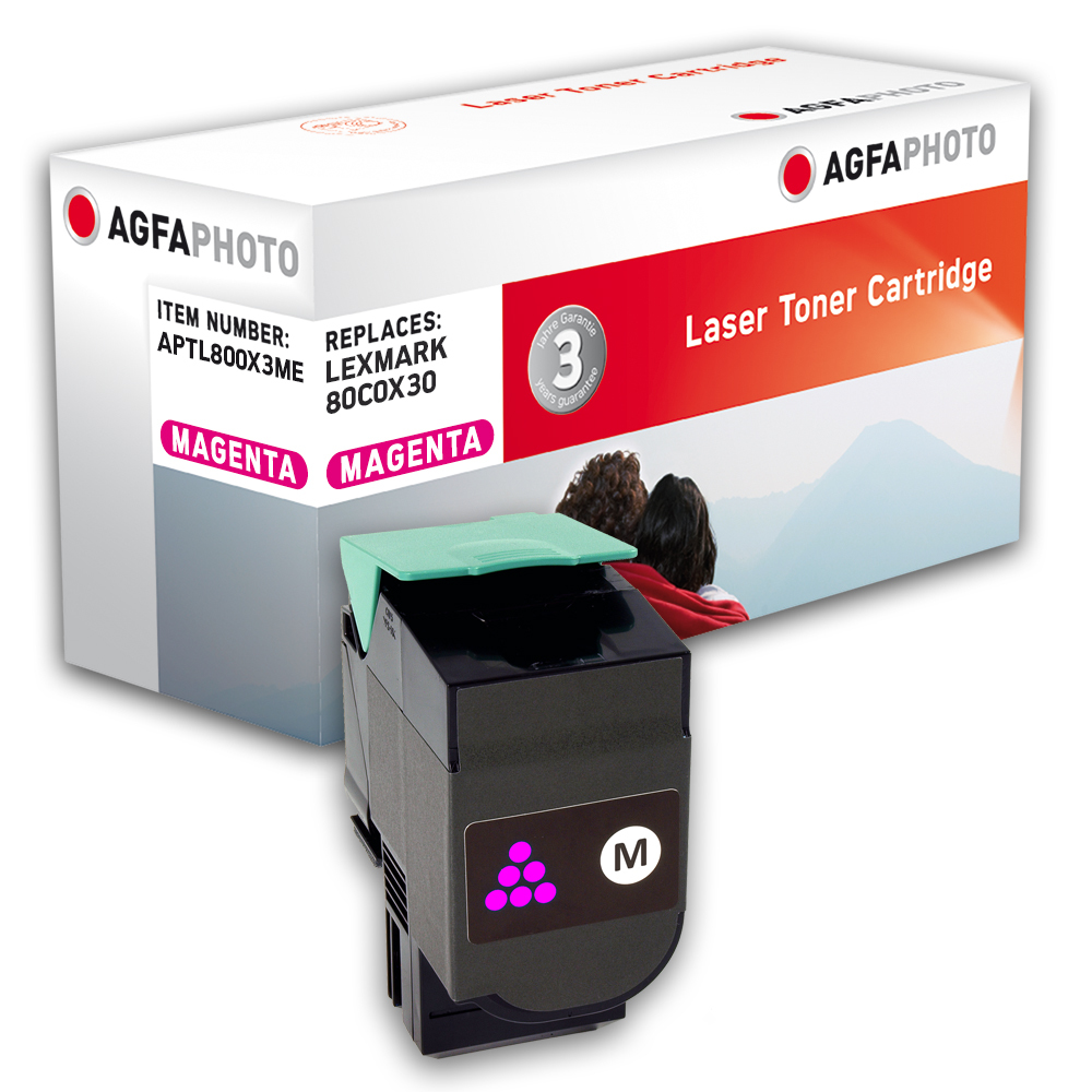 [120570990592] AgfaPhoto APTL800X3ME tonercartridge 1 stuk(s) Magenta