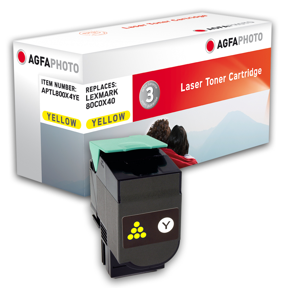 [120570990593] AgfaPhoto APTL800X4YE tonercartridge 1 stuk(s) Geel